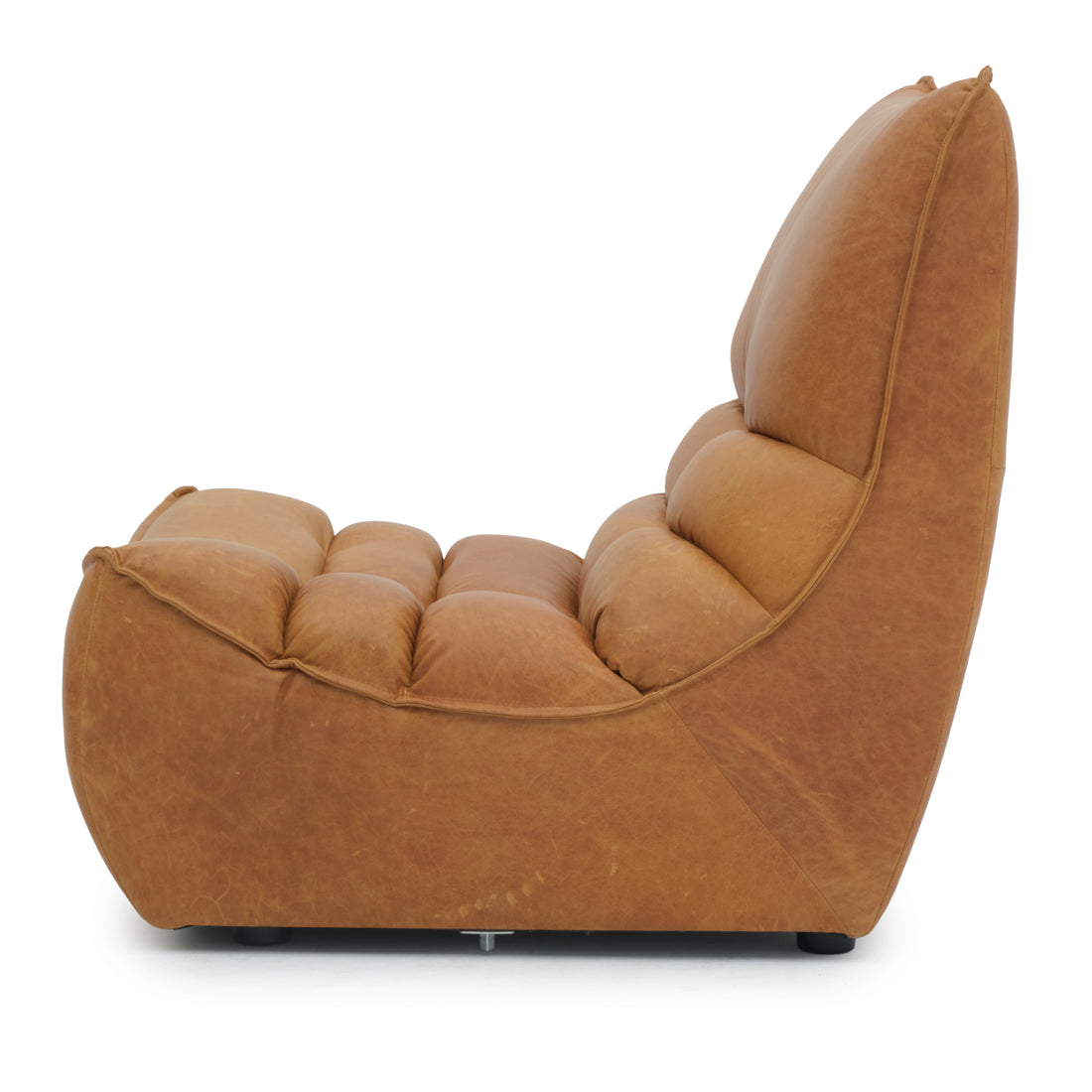 Nesto Modular Armless Chair Cognac