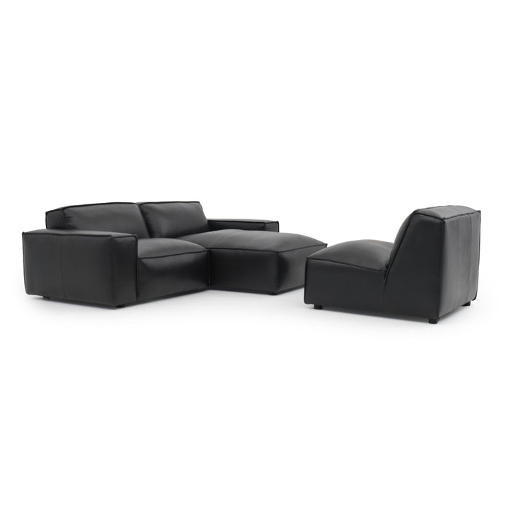 Nook Leather Modular Set Black