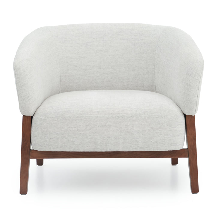 Noa Fabric Accent Chair Light Grey