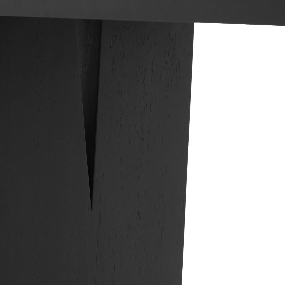 Shayla Wood Console Table Black