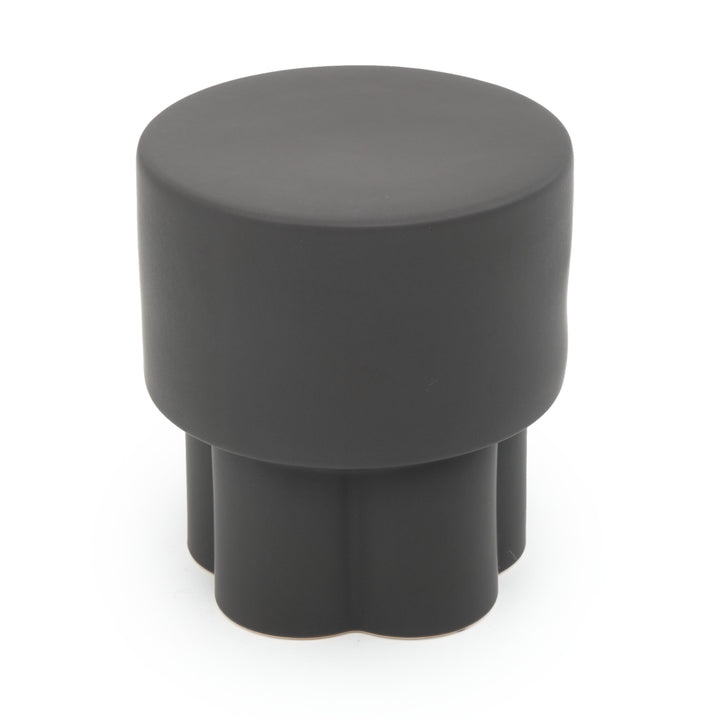 Eflower Accent Stool Dark Grey