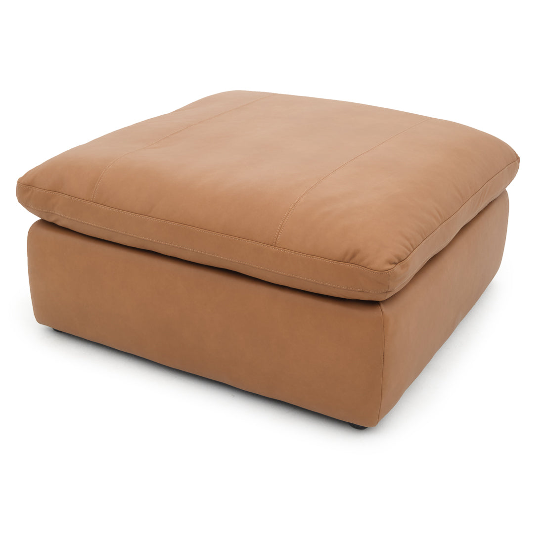 Nigella Leather Ottoman Cognac