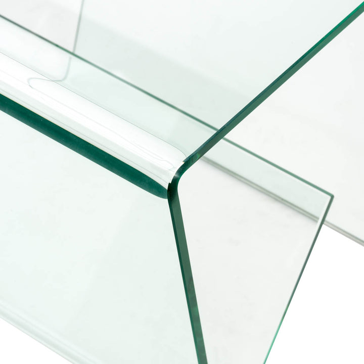 Nitaki Glass End Table Clear