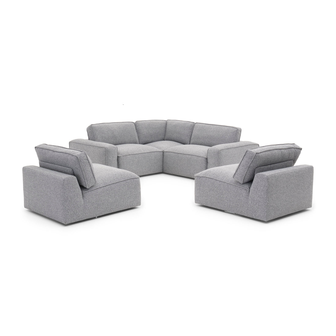 Nash Fabric Modular Set Dark Grey