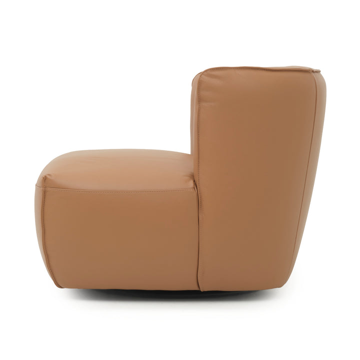 Nahla Swivel Accent Chair Cognac