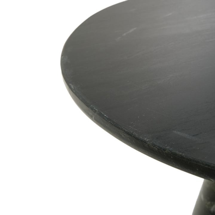 Esana Marble Accent Table Black
