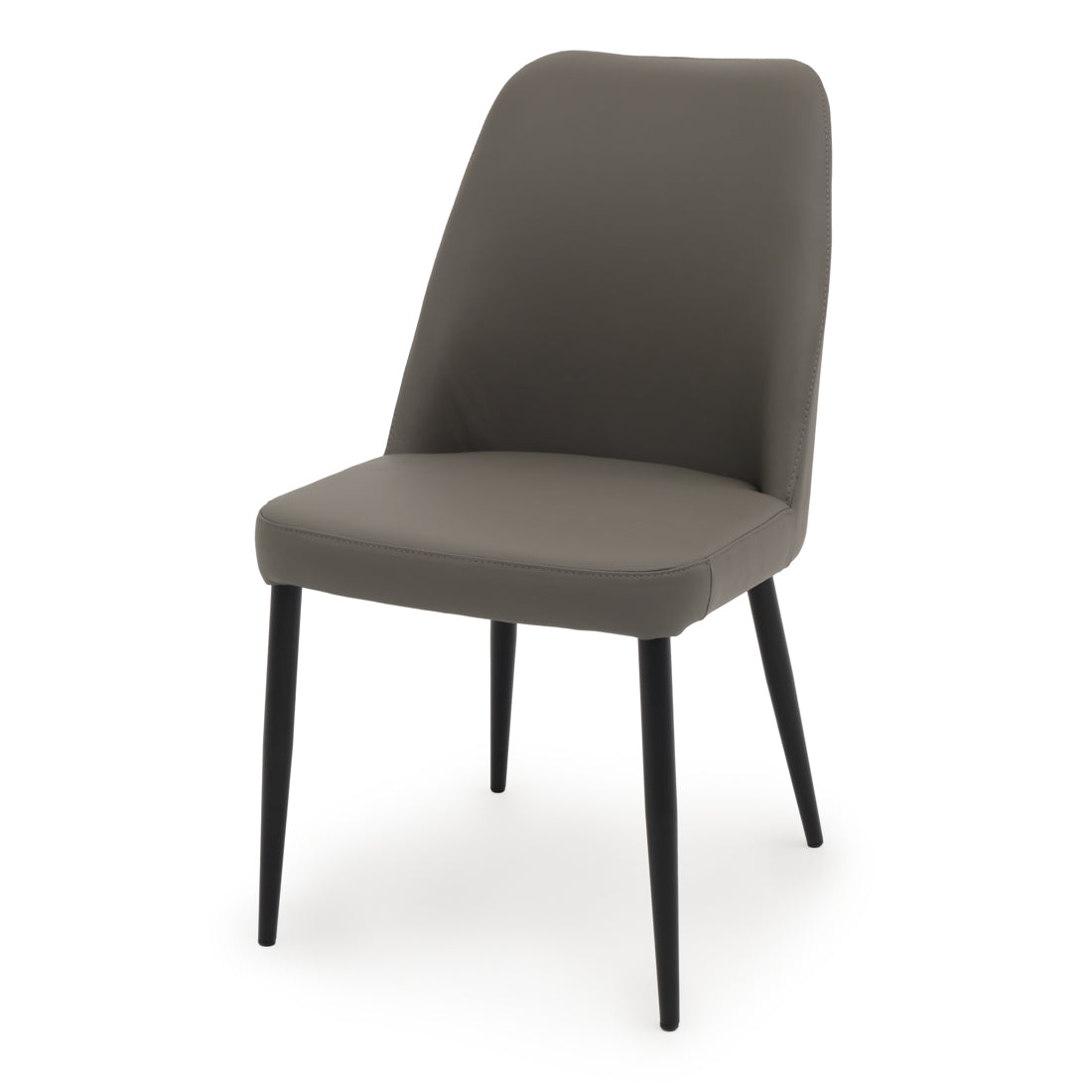 Wima Leather Chair Dark Grey