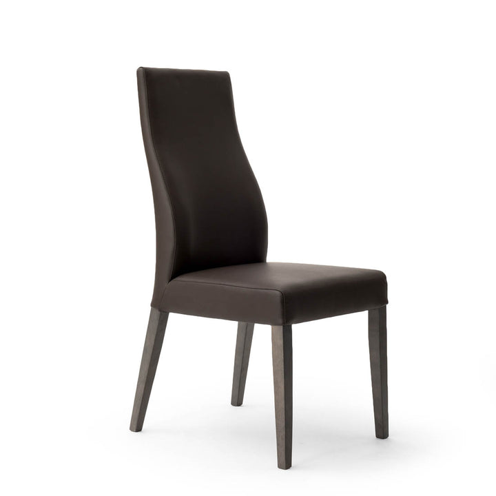Jennifer Leather Chair Dark Brown