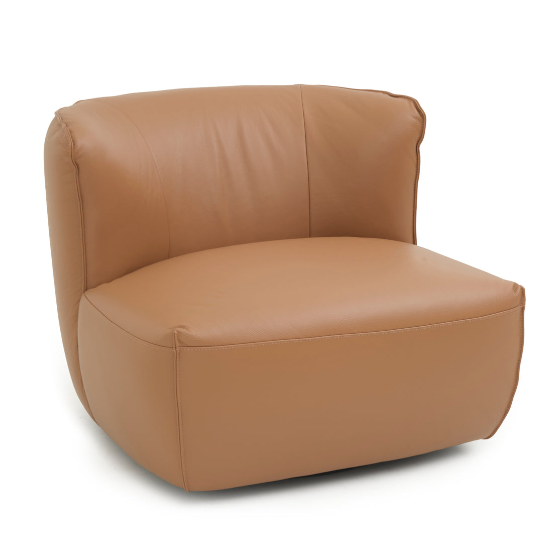 Nahla Swivel Accent Chair Cognac