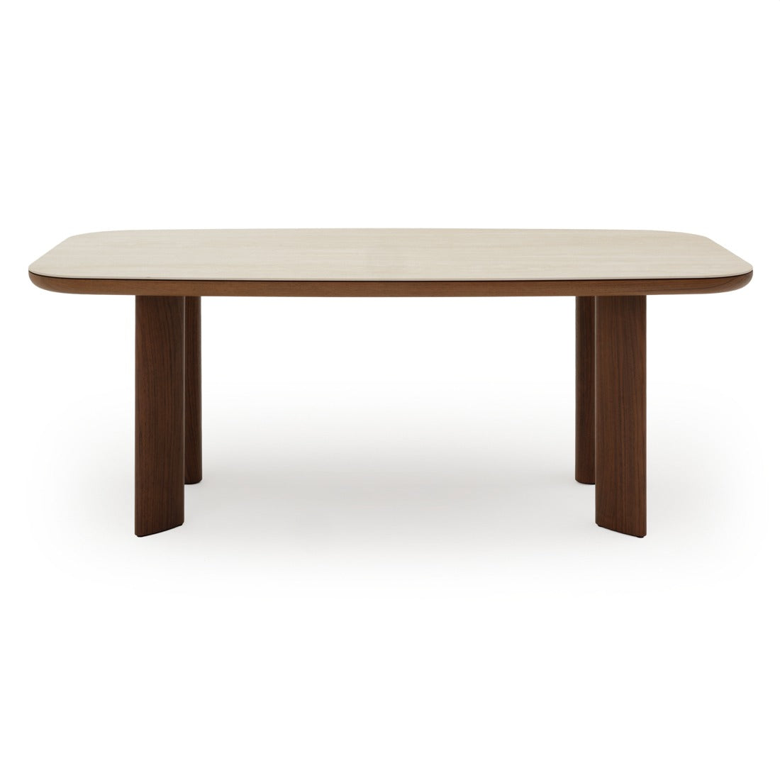 Navani Dining Table Light Brown