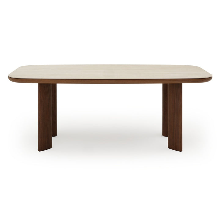 Navani Dining Table Light Brown