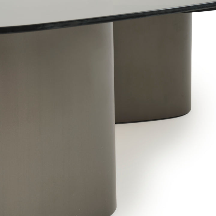 Whitford Glass Coffee Table Dark Grey