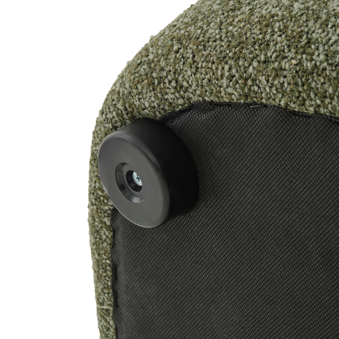 Nesla Fabric Loveseat Dark Green
