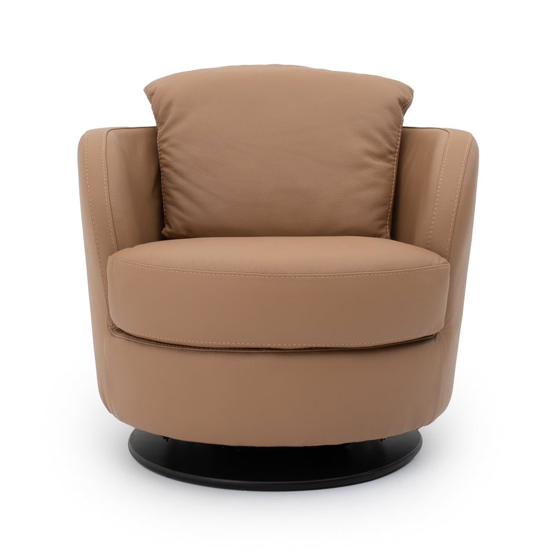 Wedia Swivel Accent Chair Cognac