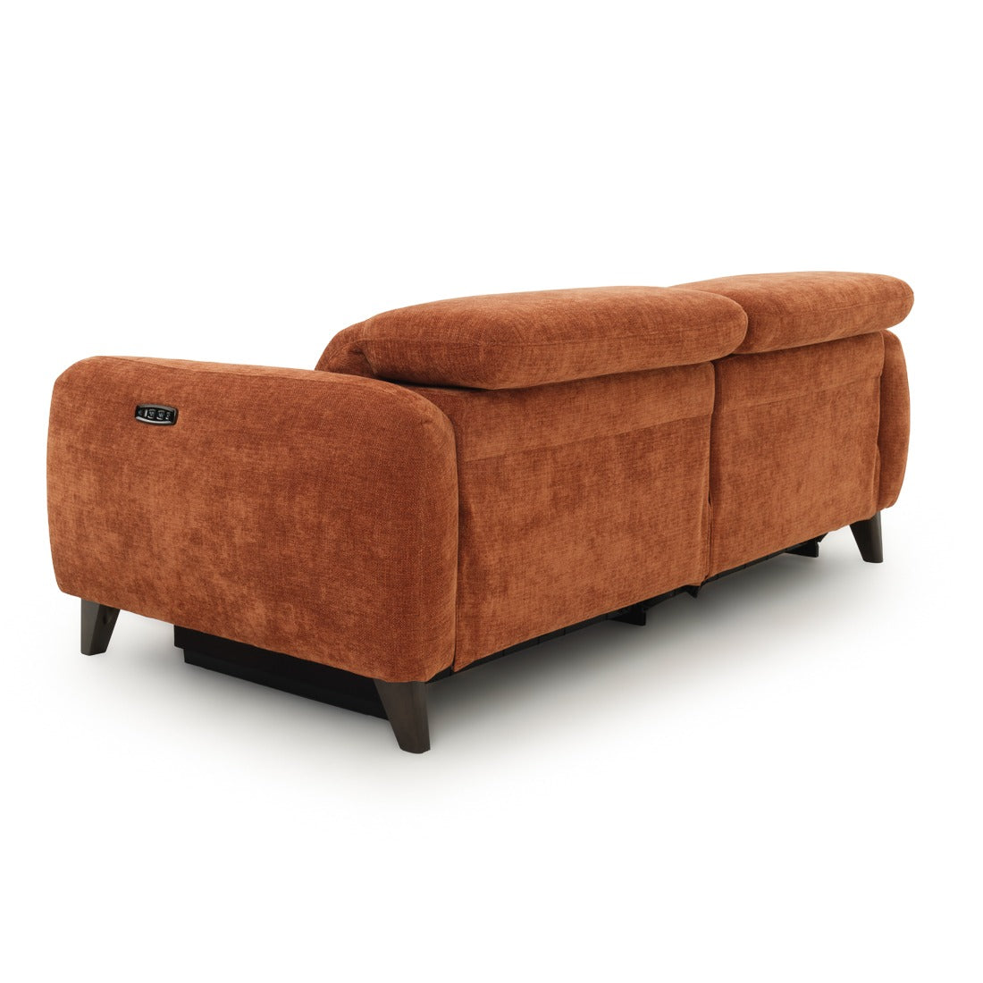 Nilani Fabric Reclining Sofa Orange