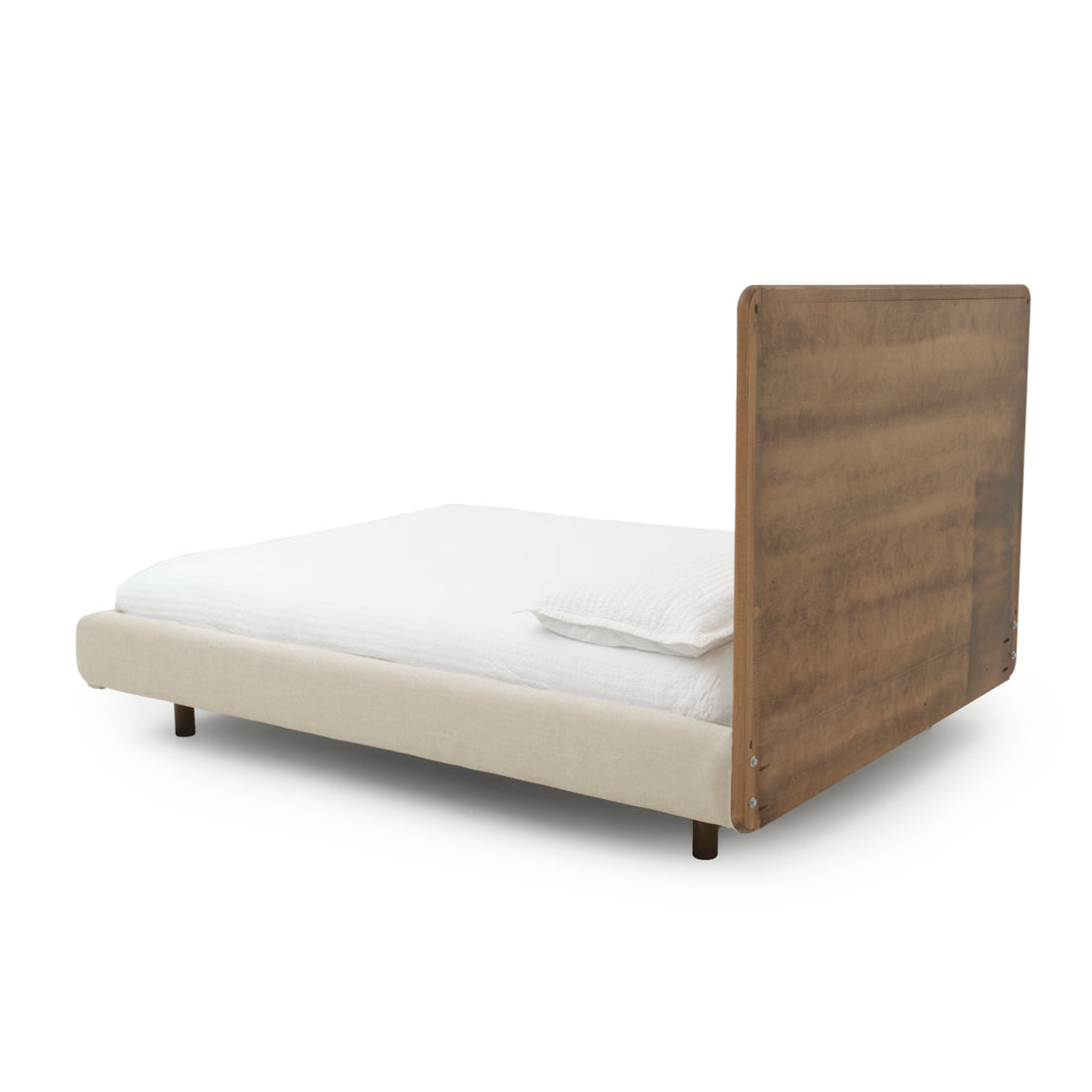 Nicolette Fabric King Bed Dark Brown