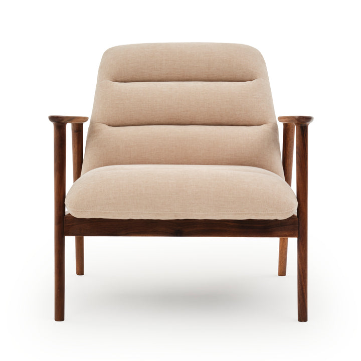 Natan Fabric Accent Chair Light Brown
