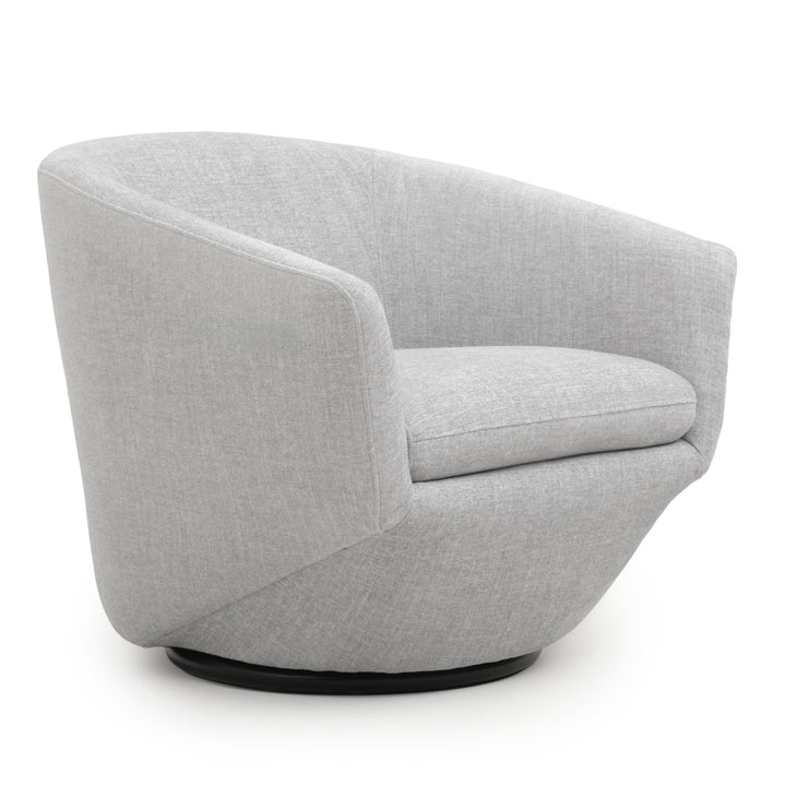 Wyle Swivel Accent Chair Light Grey