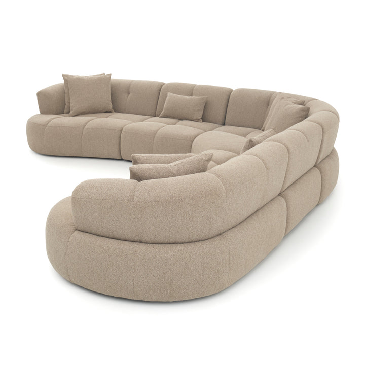 Edwina Fabric Modular Set Taupe