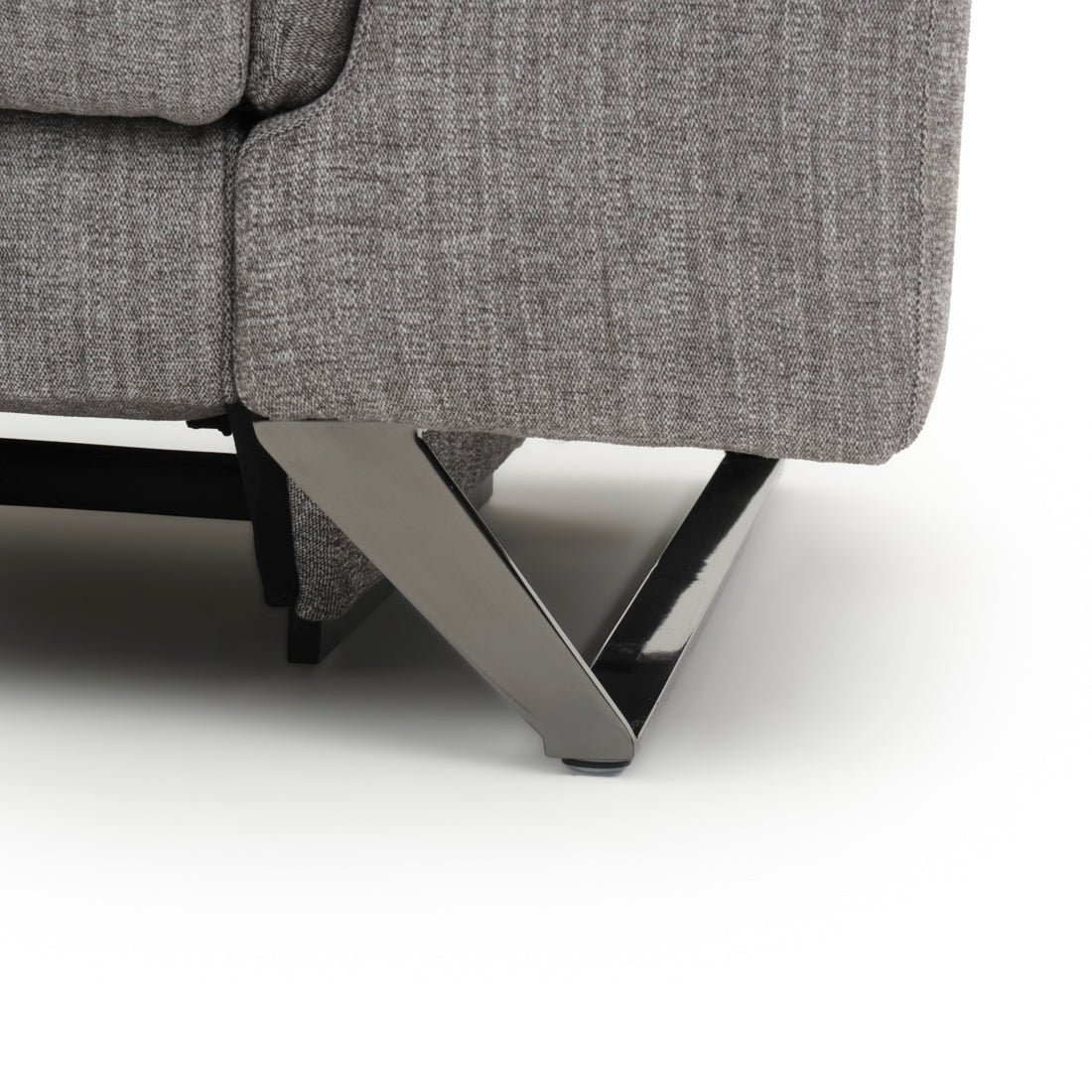 Warren Fabric Reclining Loveseat Dark Grey