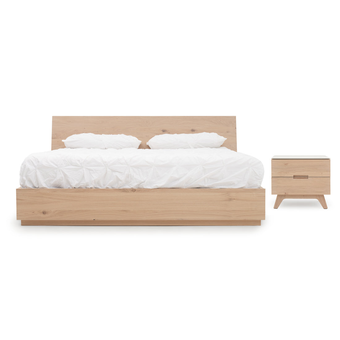 Elaina Queen Bed Light Brown