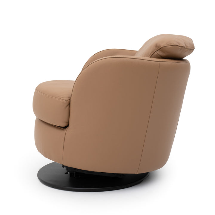 Wedia Swivel Accent Chair Cognac