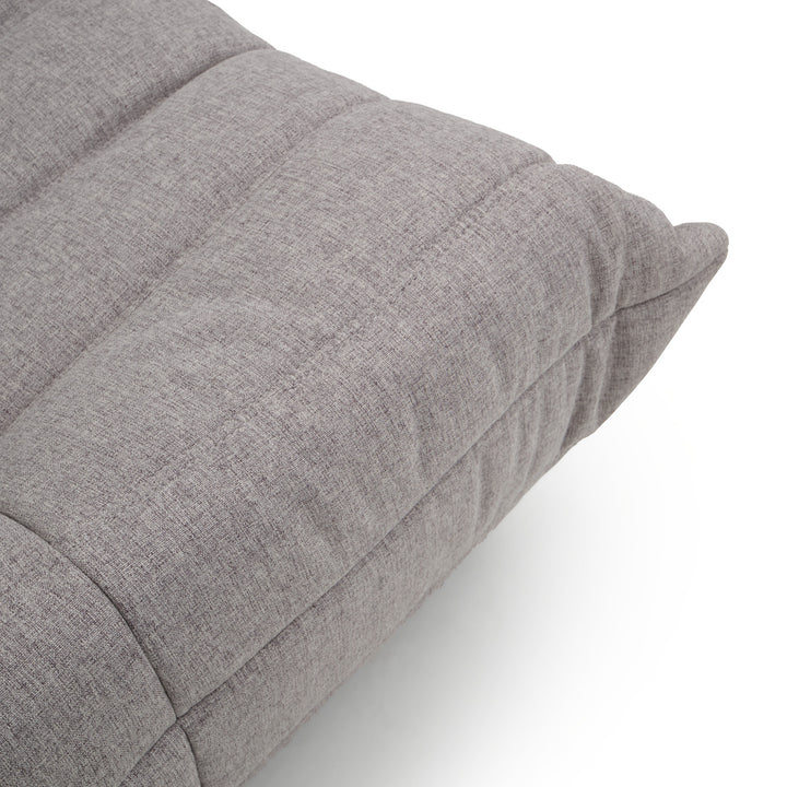 Ean Fabric Ottoman Light Grey