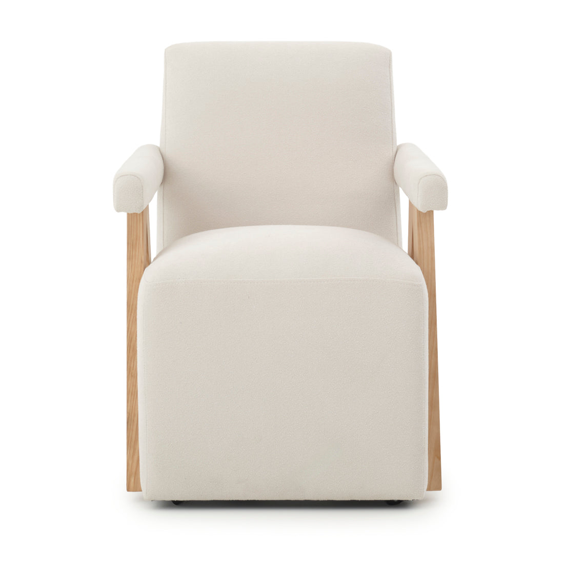 Nestoria Fabric Armchair Off White
