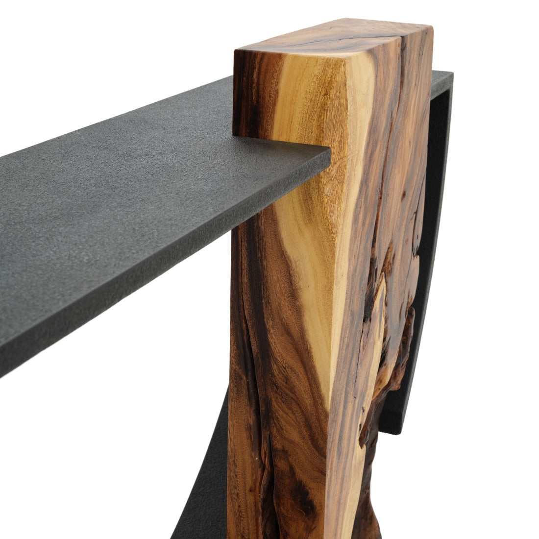 Nalca Wood Console Table Black