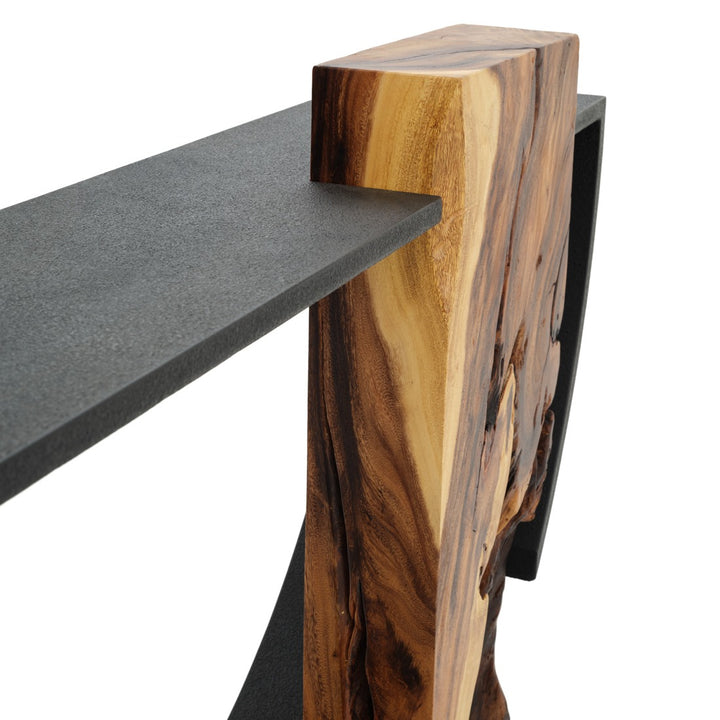 Nalca Wood Console Table Black
