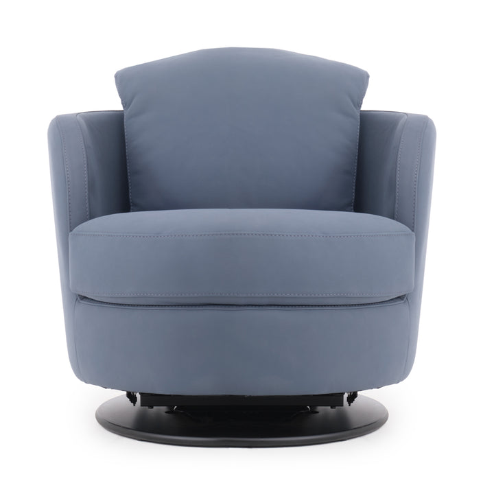 Wedia Swivel Accent Chair Dark Blue