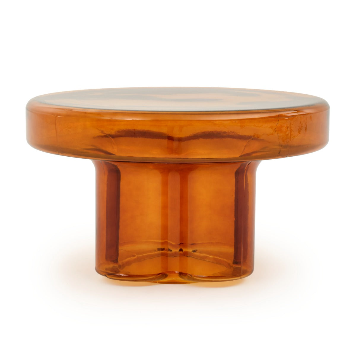 Eira Glass Coffee Table Light Brown