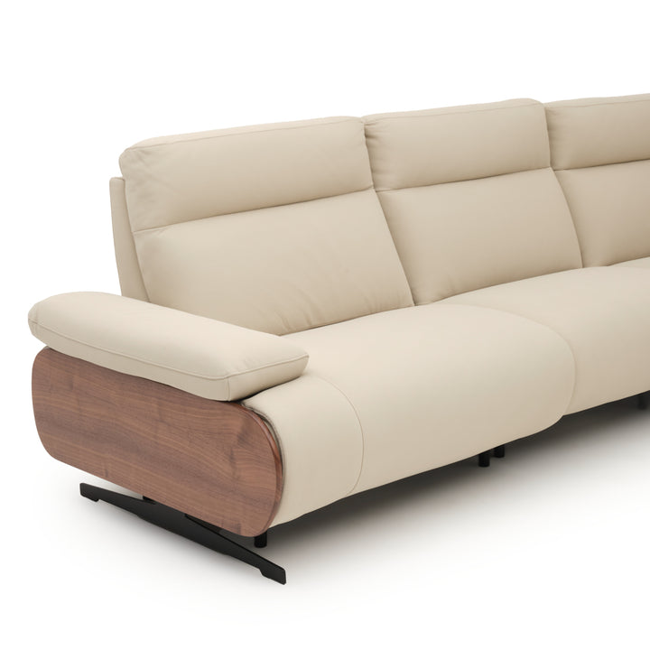 Ellery Reclining Sectional Sofa Beige
