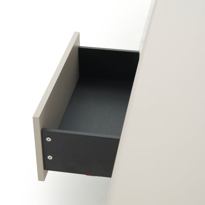 Wissam 3-Drawer Dresser Light Grey
