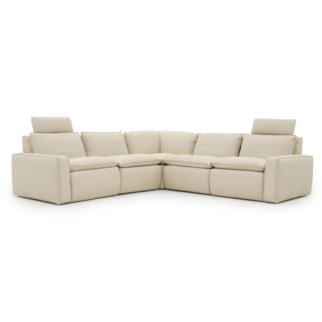 Nadyna Leather Modular Set Beige