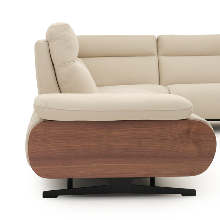 Ellery Reclining Sectional Sofa Beige