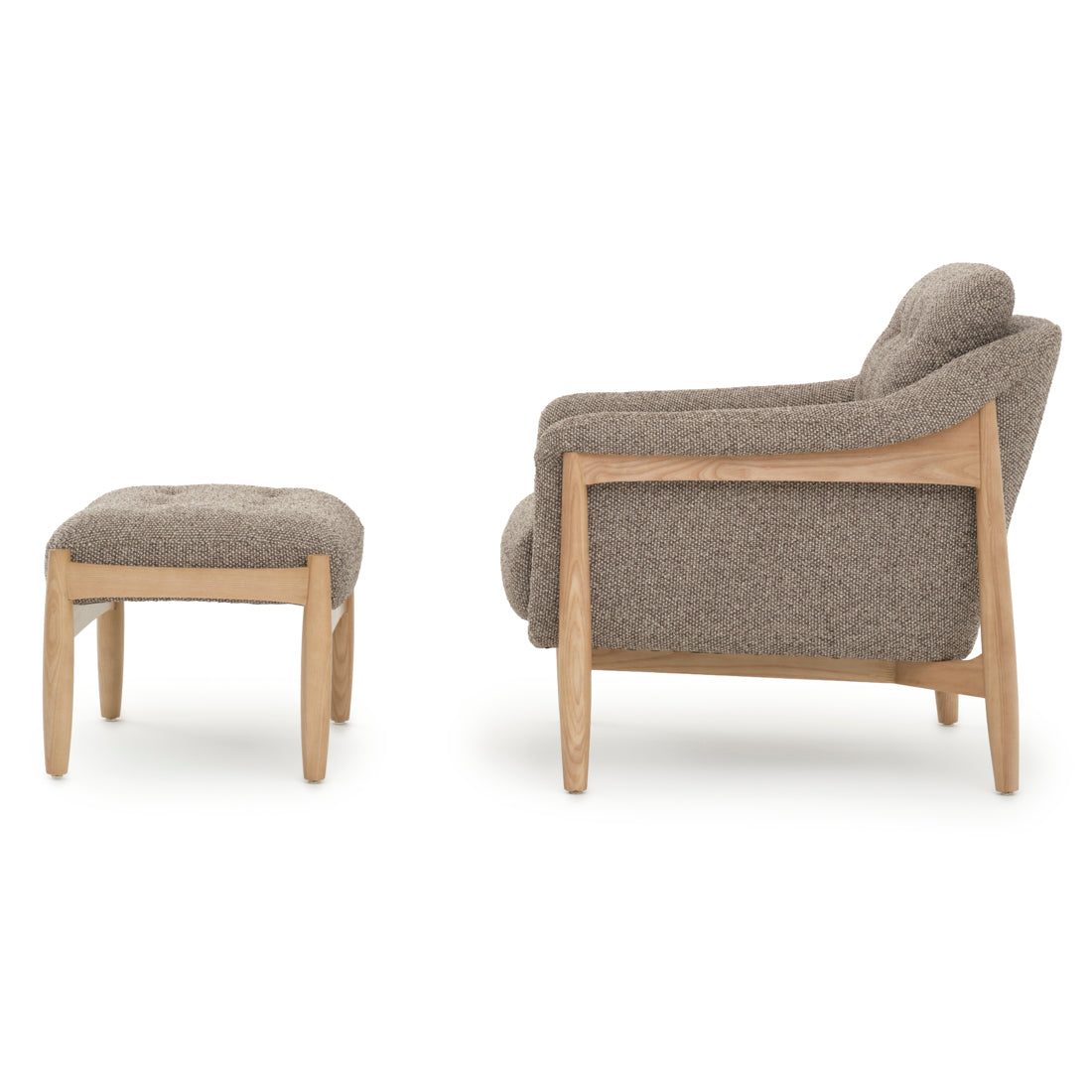 Naranda Fabric Accent Chair Dark Brown