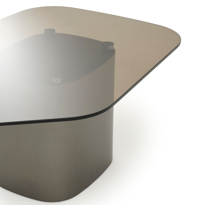 Whitford Glass Coffee Table Dark Grey