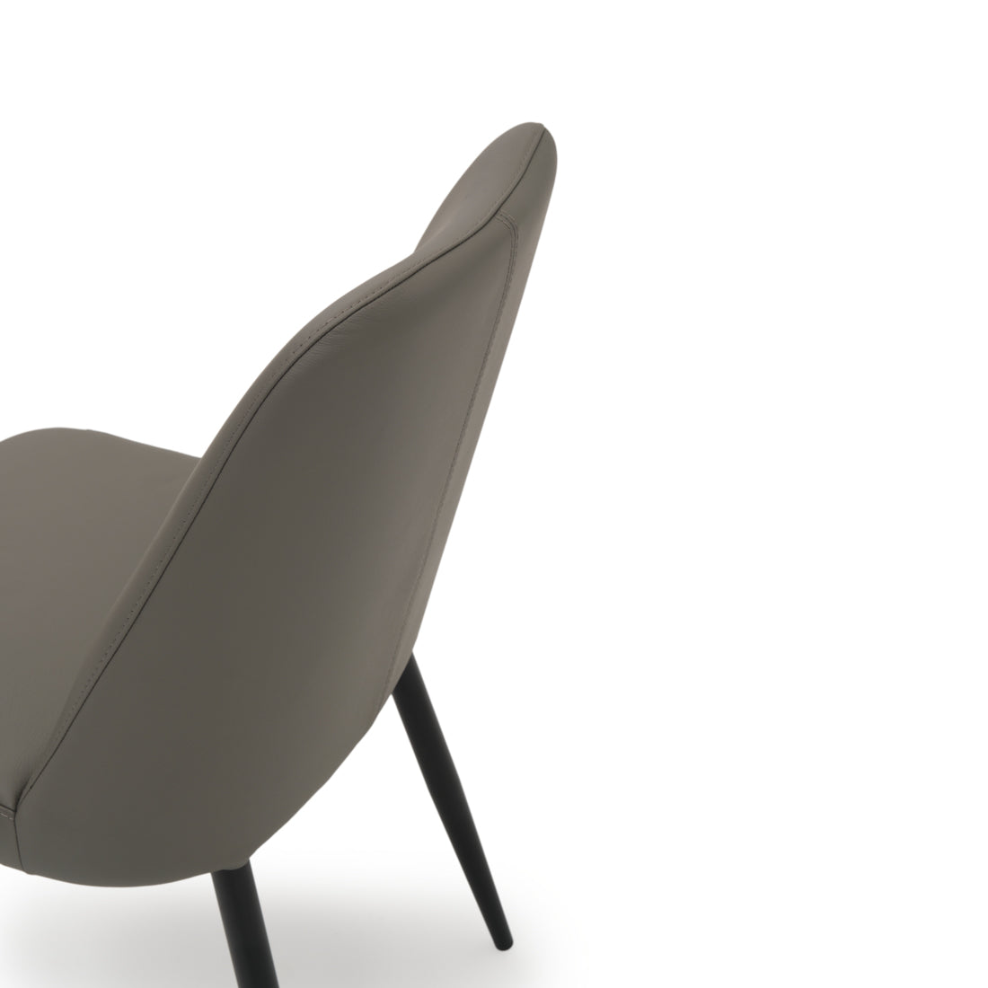 Wima Leather Chair Dark Grey