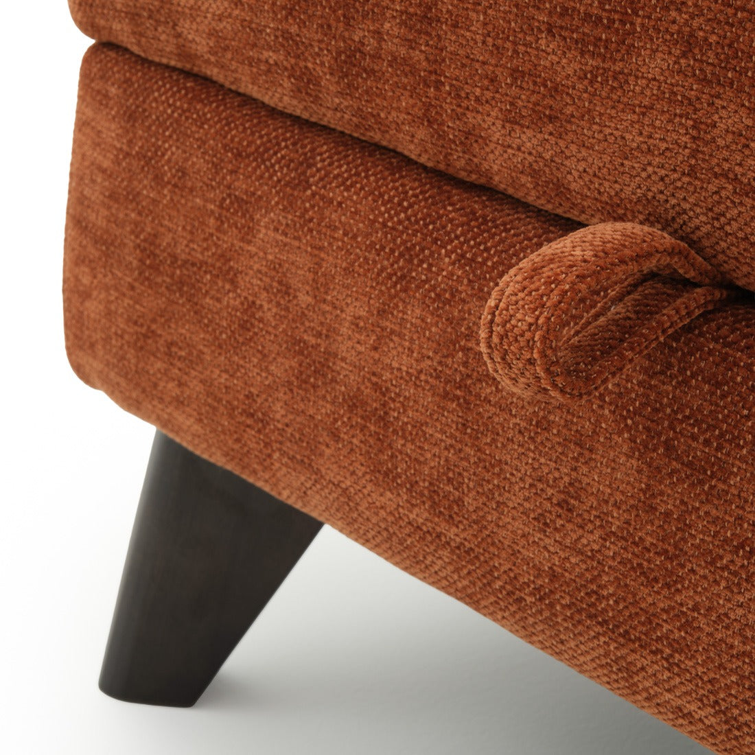 Nilani Ottoman with Storage Orange
