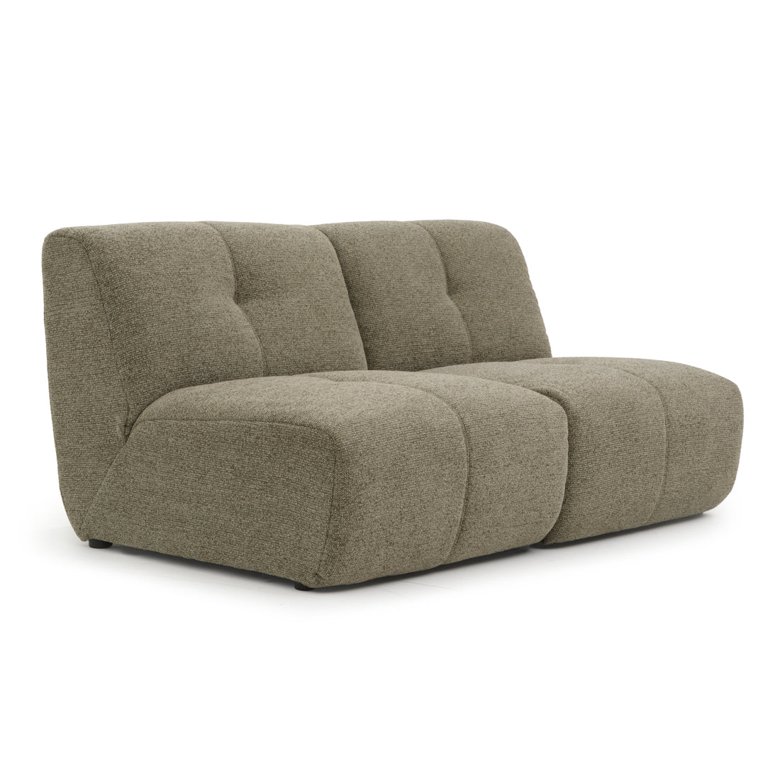 Nalinda Fabric Modular Loveseat Light Green