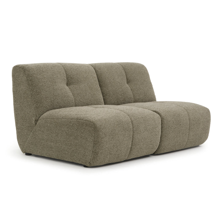 Nalinda Fabric Modular Loveseat Light Green