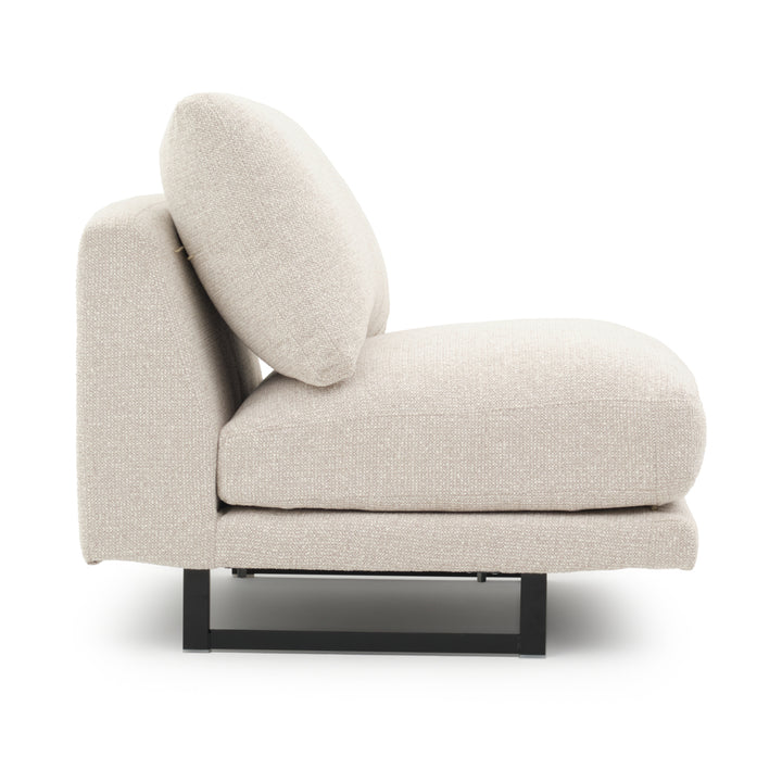 Elizabeth Modular Armless Chair Beige