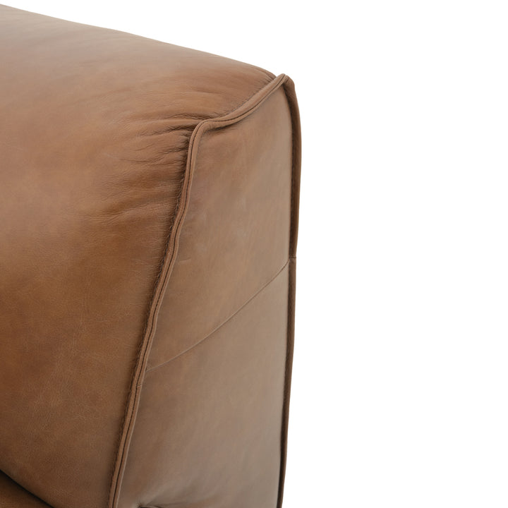 Nessa Leather Modular Set Dark Brown