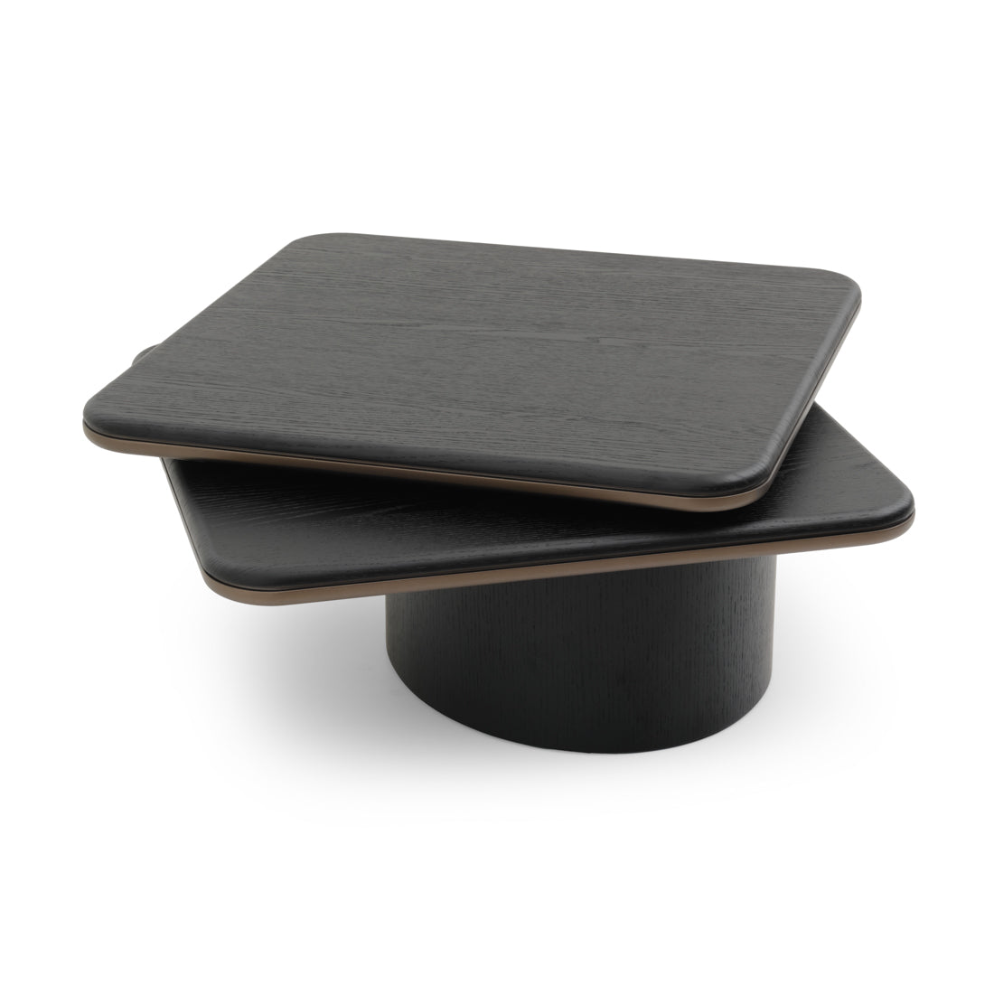 Novalee Wood Coffee Table Black