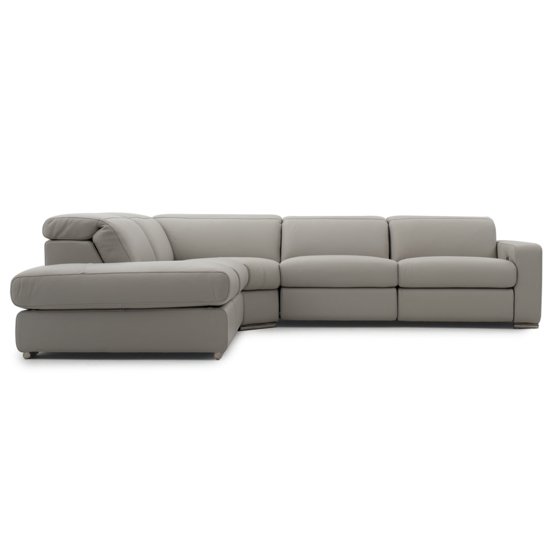 Whitmore Reclining Sectional Sofa Light Grey