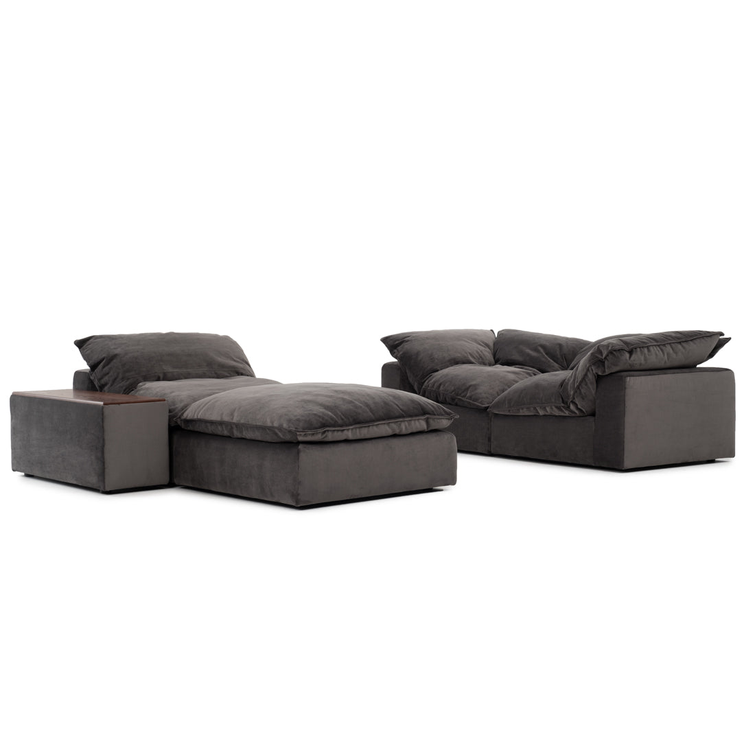 Nuage Fabric Modular Set Dark Grey