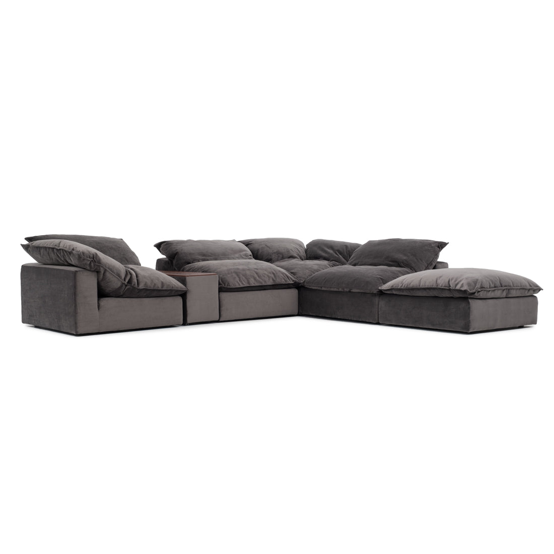 Nuage Fabric Modular Set Dark Grey