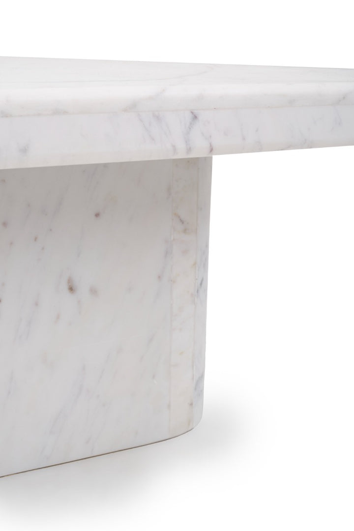 Wamika Marble Coffee Table White