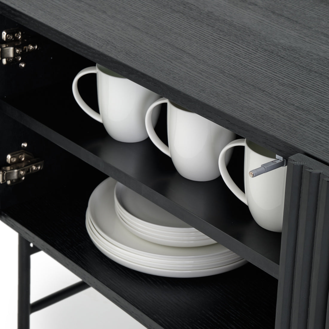 Easton Wood Sideboard Black